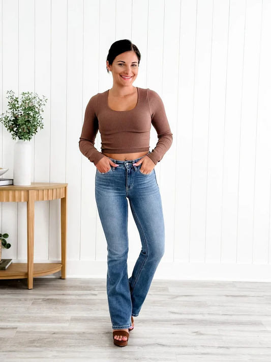 PerfectFit™ Tummy Control Bootcut Jeans