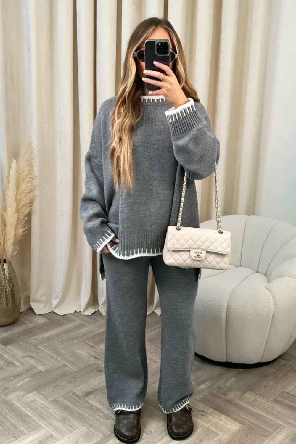 Ladies Two-piece Winter Lounge Set