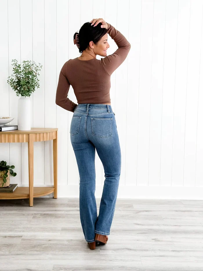 PerfectFit™ Tummy Control Bootcut Jeans