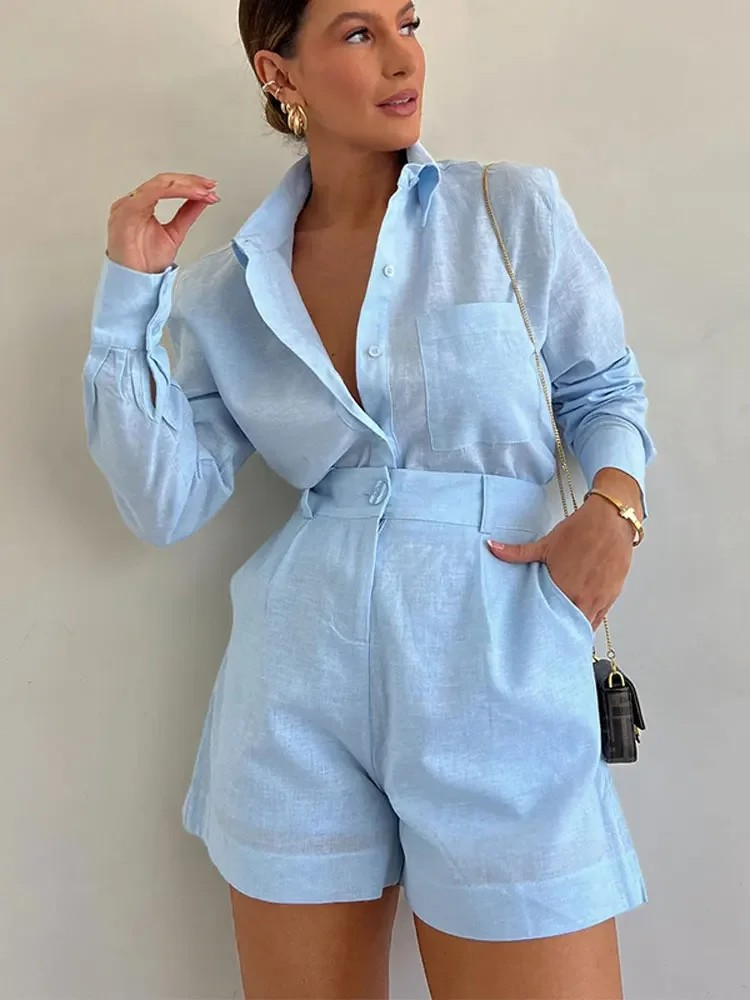 Jylia™ - Two Piece Linen Set 